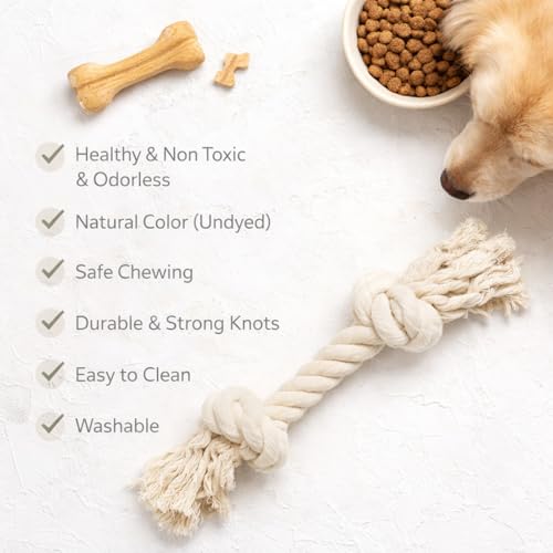 Dog Rope Toys for Large (2 knots (Pack of 2))