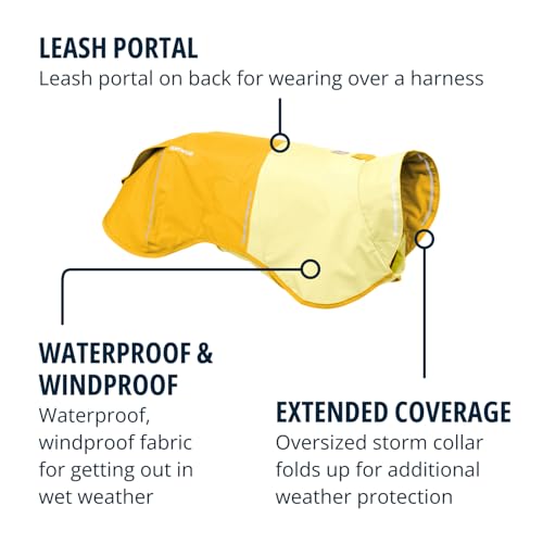 Sun Shower Dog Raincoat (Mineral Yellow / Medium)
