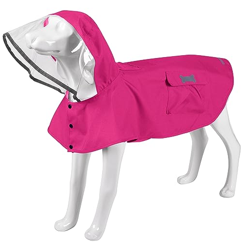 Waterproof Dog Raincoat (Dark Pink / XX-Large)