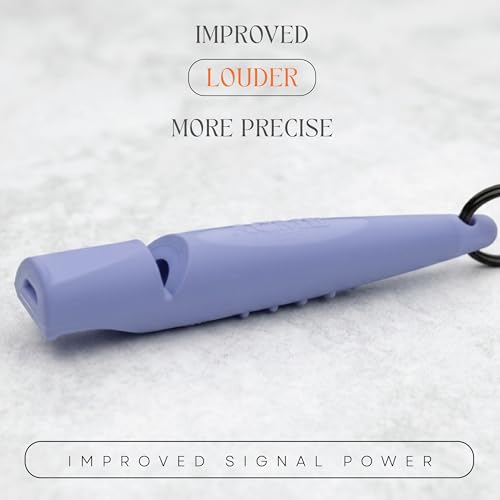 Alpha 210.5 Professional Dog Training Whistle with Lanyard. Enhanced Ergonomic Grip. BPA (Violet/Black)