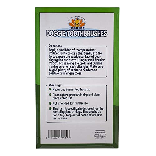 Dual Headed Toothbrush for Dogs & Cats (1 Count (Pack of 8))