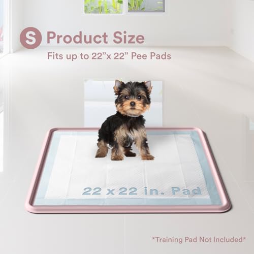 Pee Pad Tray Holder for Dogs (Small / Pink)