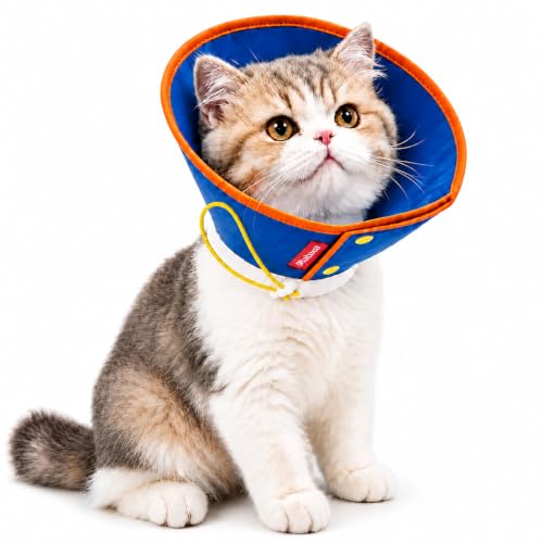 Soft Dog Cone Collar for Dogs & Cats (Blue / S)