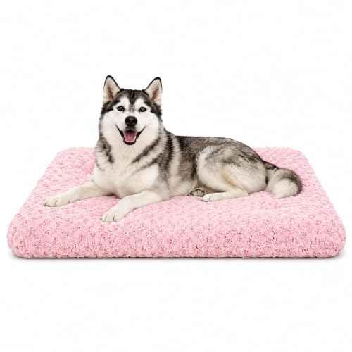 Dog Bed Large Size (Pink / 41"L x 27"W x 4"Th)