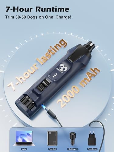 6 Speed Dog Nail Grinder (Blue)