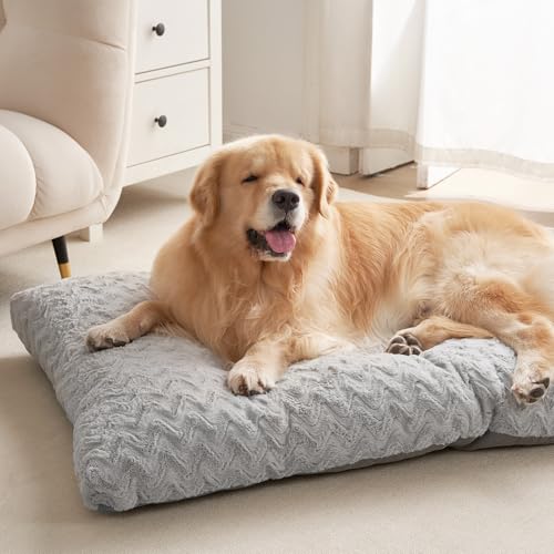 Washable XL Dog Beds Large Sized Dog (Grey / 41" x 27"x 4")
