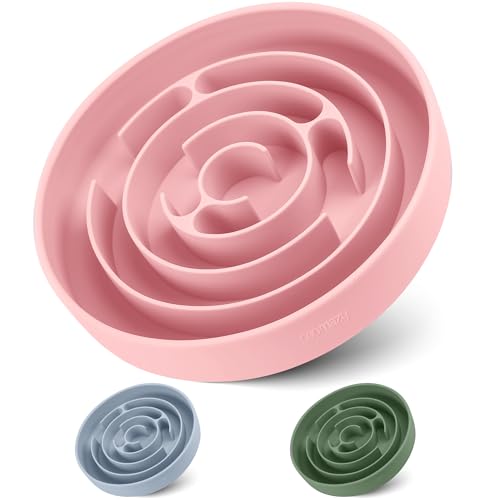 Extra Large Slow Feeder Bowl (Pink / XL)