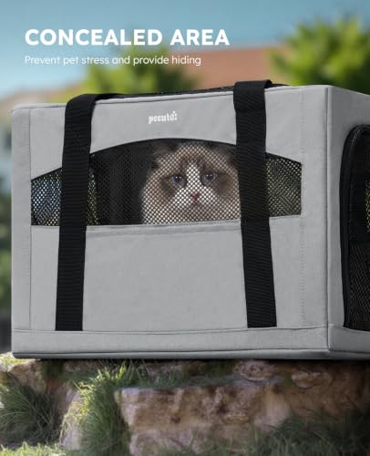 Cat Carrier Stable (Gray / 18.5"L x 12.9"W x 11.8"H)