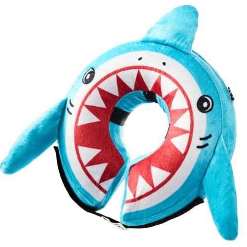 Inflatable Dog Cone Collar Alternative After Surgery Medium (Shark / Medium [Neck:7"-11"])