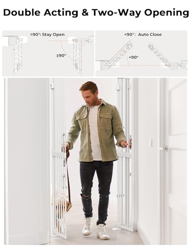 Extra Tall Cat Gate for Doorway (74.8"-90.5" H x 30.3"-38.2" W)