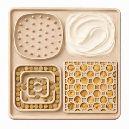 Hearth & Paw Silicone Lick Mat for Dogs (Beige)