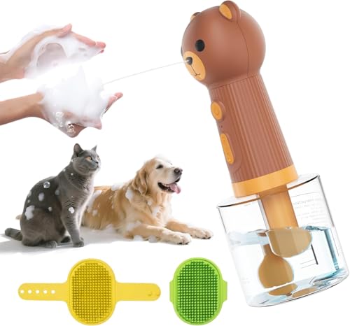 Dog Shampoo Foamer with Brush (400ml Bear)