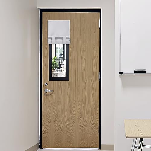 Front Door Window Covering Tie Up Small Sidelight Curtain Blackout (Greyish White / 12"W x 40"L (Pack of 1))