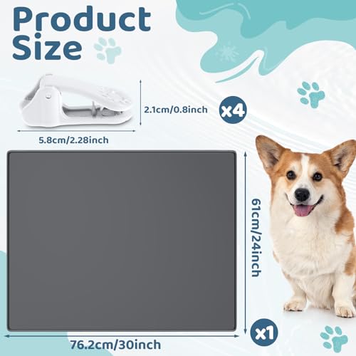 1 Dog Pee Pad Holder Puppy Pad Tray 30 x 24 Inch (Gray)