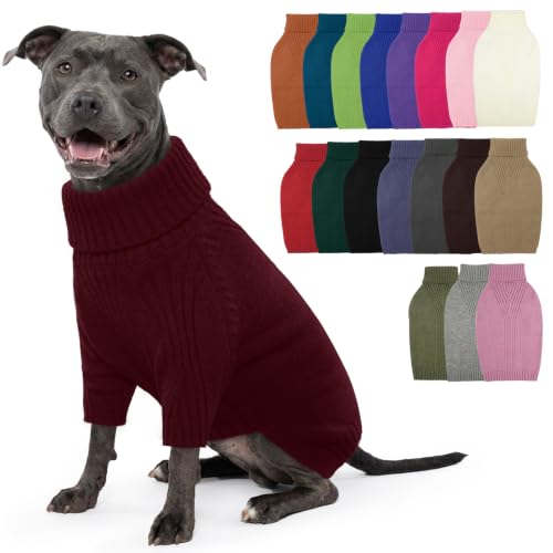 XL Dog Sweater (Wine-Red / X-Large)