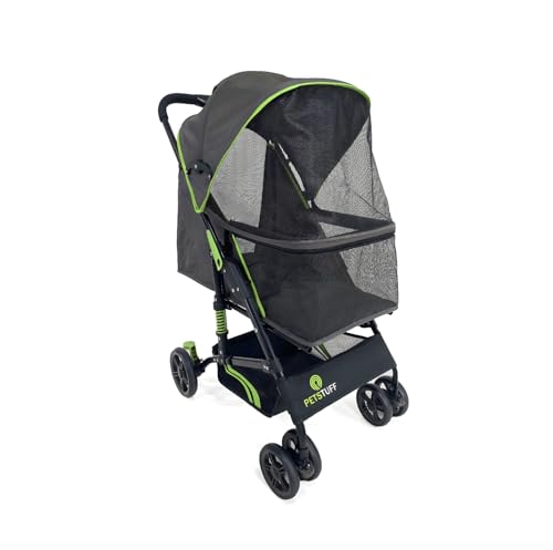 22” Buddy Buggies Foldable Pet Stroller (Green / 22 inch)