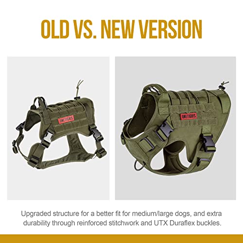 Tactical Dog Harness Vest No (X-Large / Green)