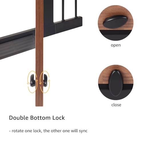 Farmhouse Barn Door Dog Gate (Walnut / 30" Tall)