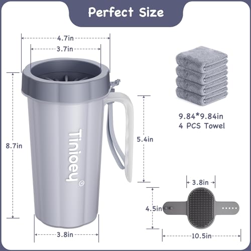 Paw Cleaner with Handle for Large Dogs