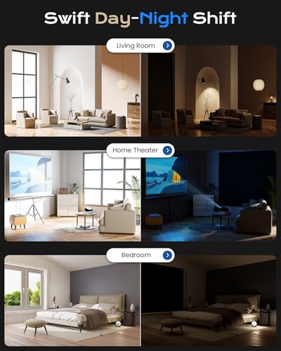 Blackout Curtains for Bedroom (Black / 34"W x 64"H)