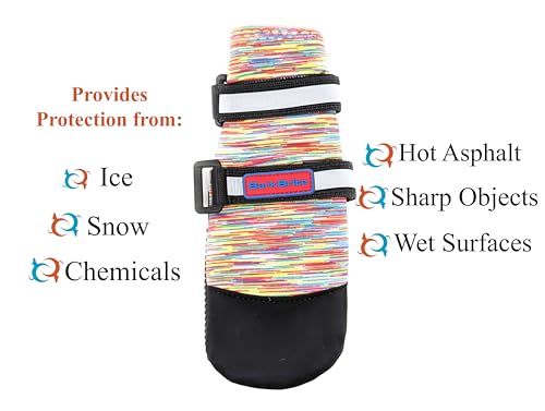 All Weather Neoprene Paw Protector Dog Boots with Reflective Straps in 5 Sizes! (XXL)