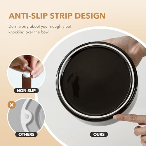 Elevated Dog Bowls (Double Bowls with Stand- Starry Sky / 3.4CUPS)