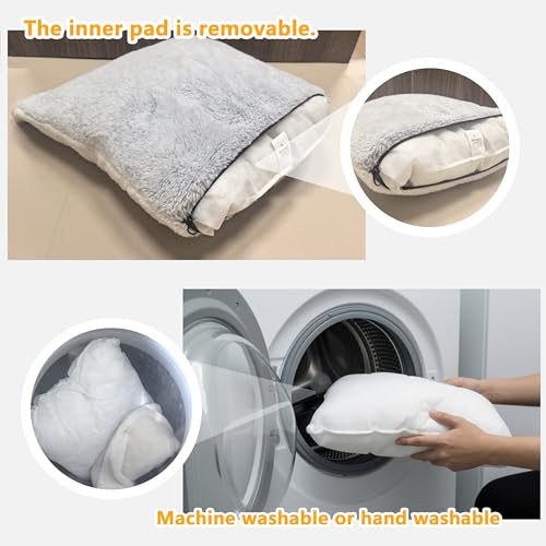 cat Bed cave cat beds for Indoor Cats (L:(20.4"×15.5"×15") / Gray)