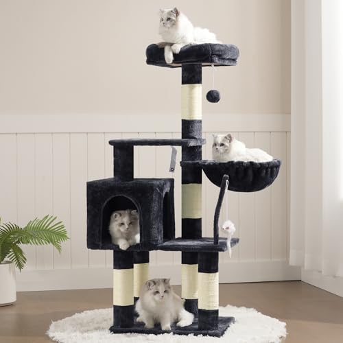 Cat Tree with Toy (43.3 inch / Smoky Gray)