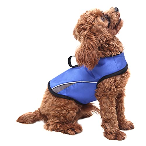 Dog Anxiety Jacket Keep Calming Vest Thunder Coat with D (Blue / Medium)