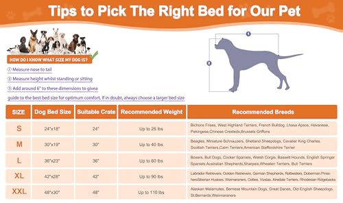 Deluxe Washable Dog Bed for Medium (35.0"l X 23.0"w X 3.5"th / Black)