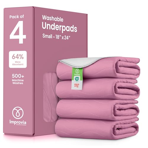 Washable Underpads (Pink / 18"x24" (Pack of 4))