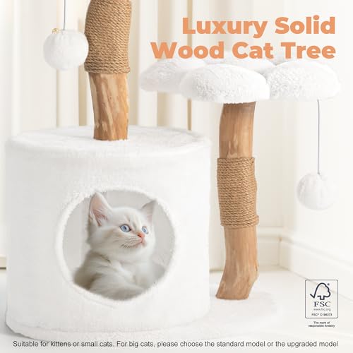 Modern Cat Tree (White / 26.3'')
