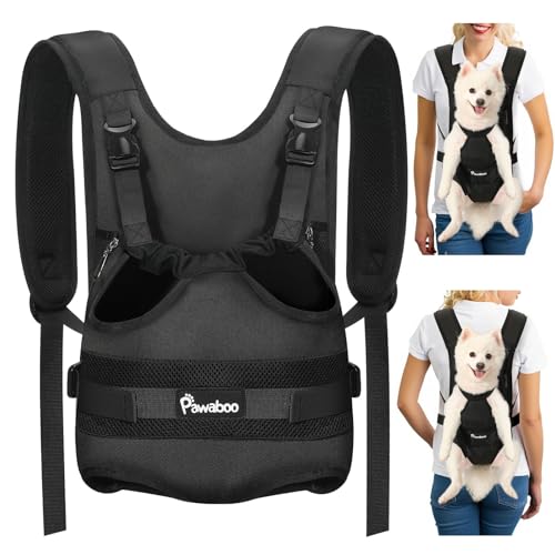 Pet Front Carrier Backpacks for Small Medium Dogs (AA-Black / Large (Pack of 1))