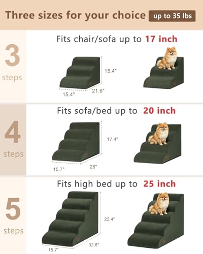 Dog Steps for Bed or Couch (Green)