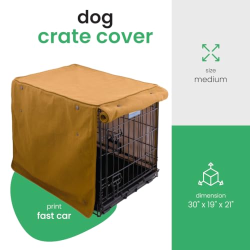 Fast Car Dog Crate Cover (Fast Car / 30.0"L x 19.0"W x 21.0"H)