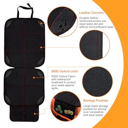 Car Seat Protector (Black Red / 1PS)
