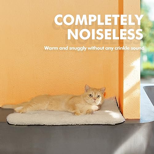 Self Warming Cat Bed Self Heating Cat Dog Mat Pad 24 x 18 in Extra Warm (24.0"L x 18.0"W x 1.0"Th / Beige)