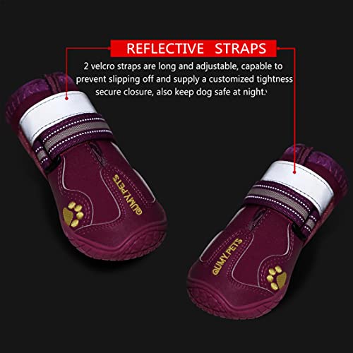 Dog Shoes for Hot Pavement (Size 8: 3.0''x3.3"(W*L) (Pack of 4))
