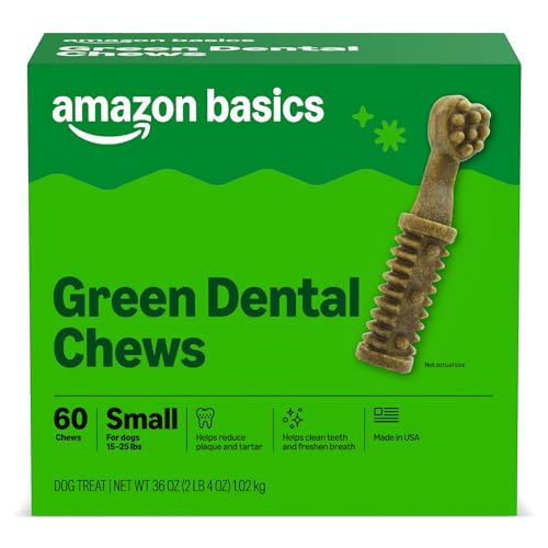 Dental Dog Treats to Help Clean Teeth & Freshen Breath for Small Dogs (Small Dogs (15 - 25 lb) / 60 Count (Pack of 1))