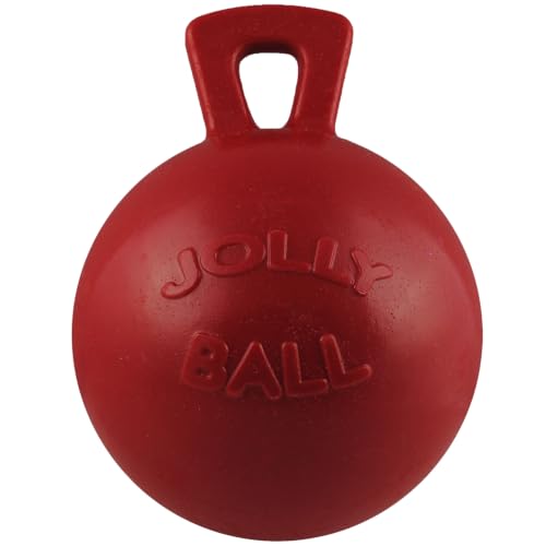 Tug-n-Toss Dog Toy Ball with Handle, 10" XL, Red (Red / XL (10 in))