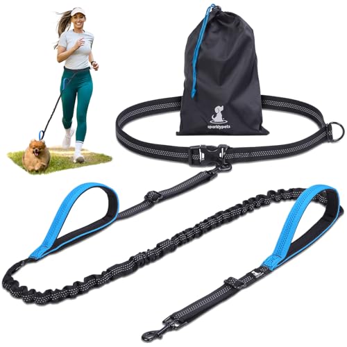 Hands Free Dog Leash (Blue / 1 dog S)