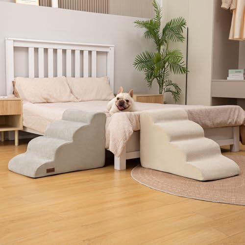 Dog Steps for Bed or Couch (Light grey)