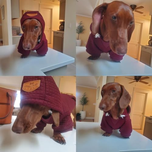 Dog Hoodies Sweater for Large Dogs (Khaki / 3XL (Back: 30",Chest: 37", Neck: 27"))