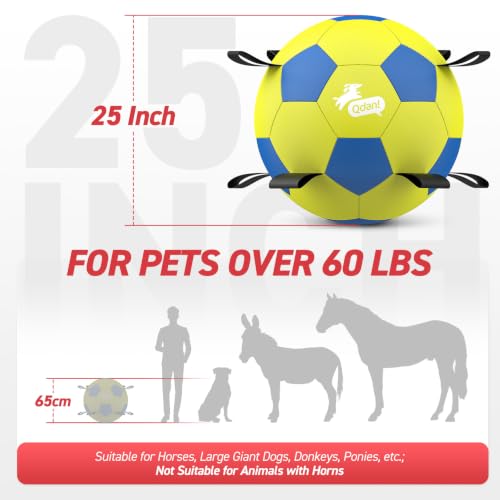 25 Inch Herding Ball for Dog with Straps (Yellow / 25 Inch)