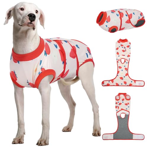 Dog Recovery Suit (Strawberry Red / XX-Large)