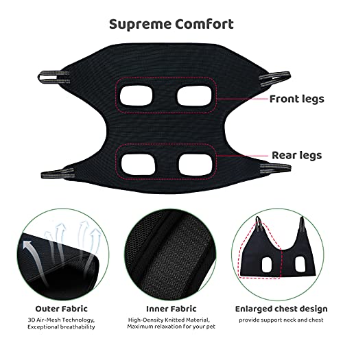 Pet Dog Grooming Hammock Harness for Cats & Dogs (L（Weight：45-80LB）)