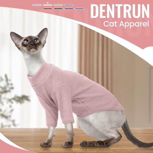 Sphynx Hairless Cats Shirt Pullover Kitten T (Small / Pink)