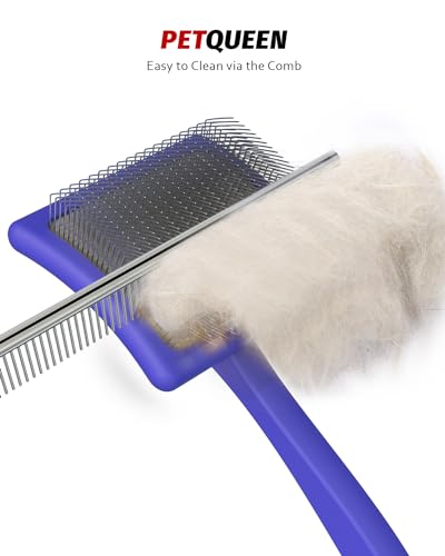 Slicker Brush for Dog (L / Blue)