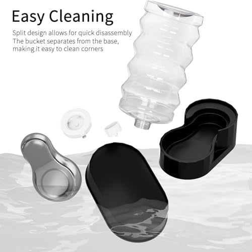 9L Elevated Dog Water Dispenser (9L / Jet Black)
