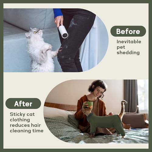 Sticky Hair Cat Clothes (Small / Green)
